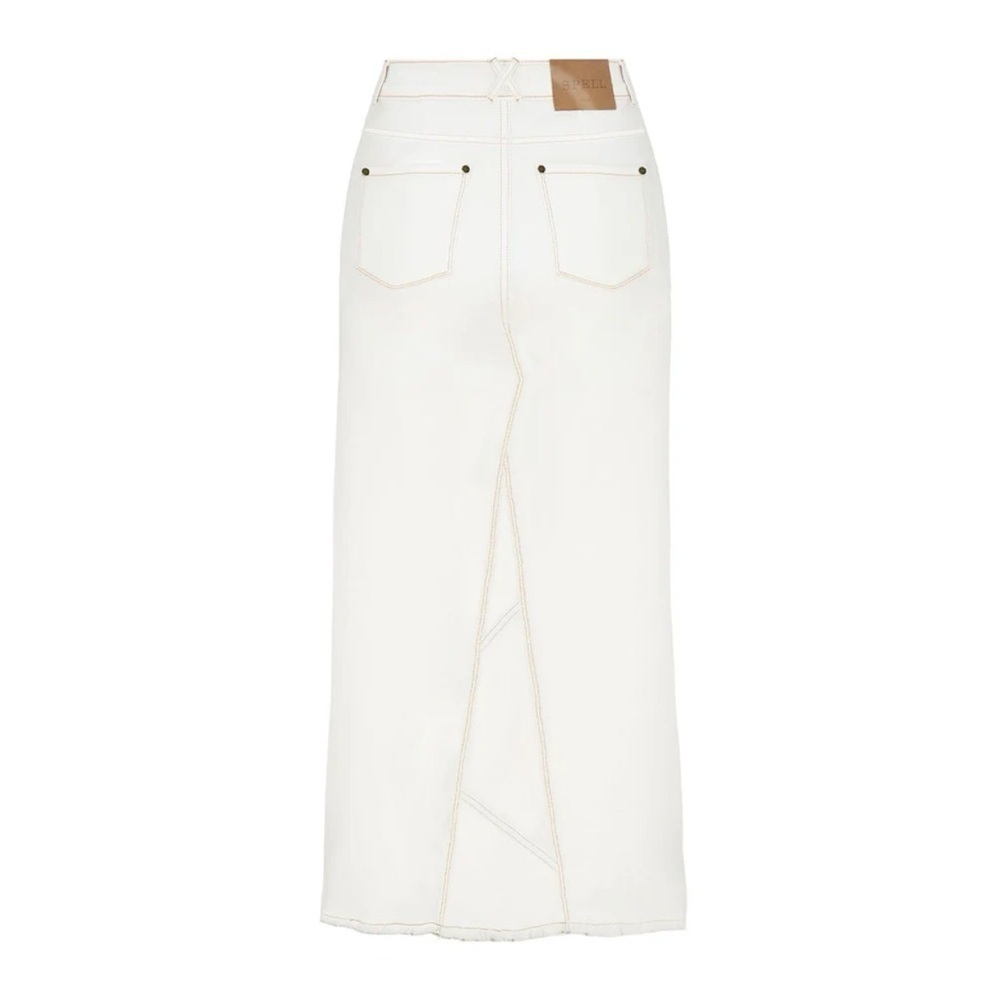 Spell Cream Denim with Tan Stitching - Picture 3 of 7